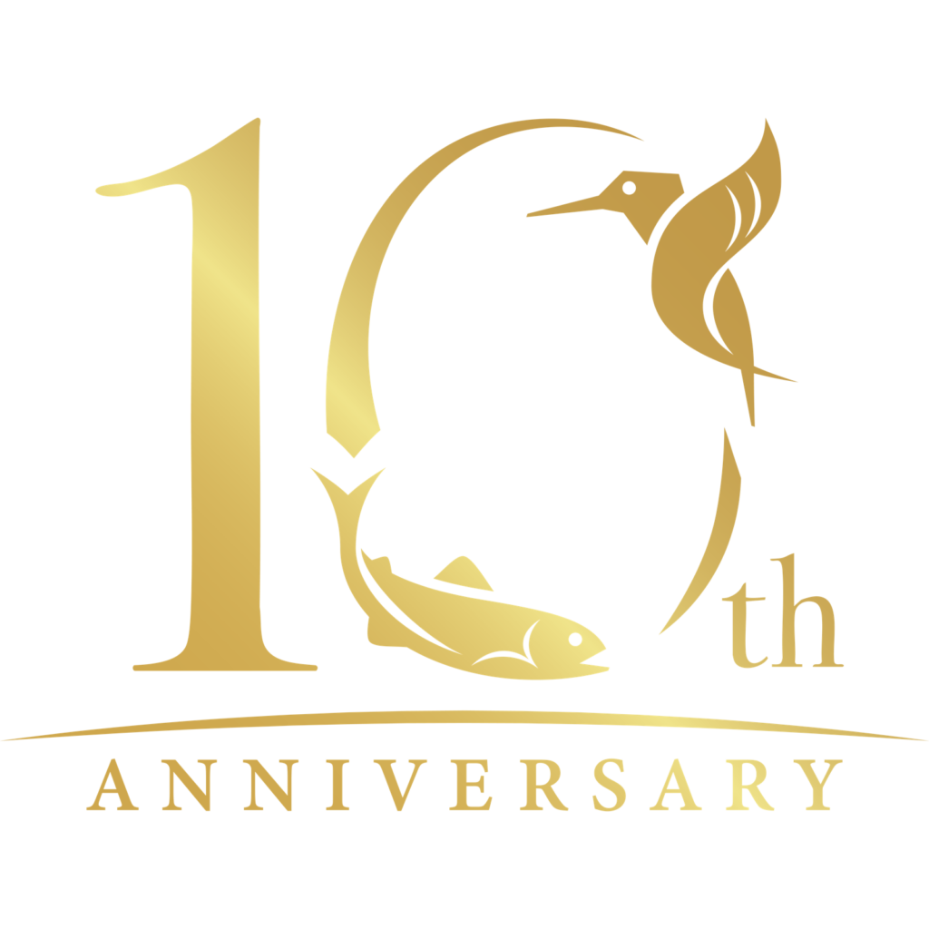 静岡蒸溜所 10周年記念ロゴ